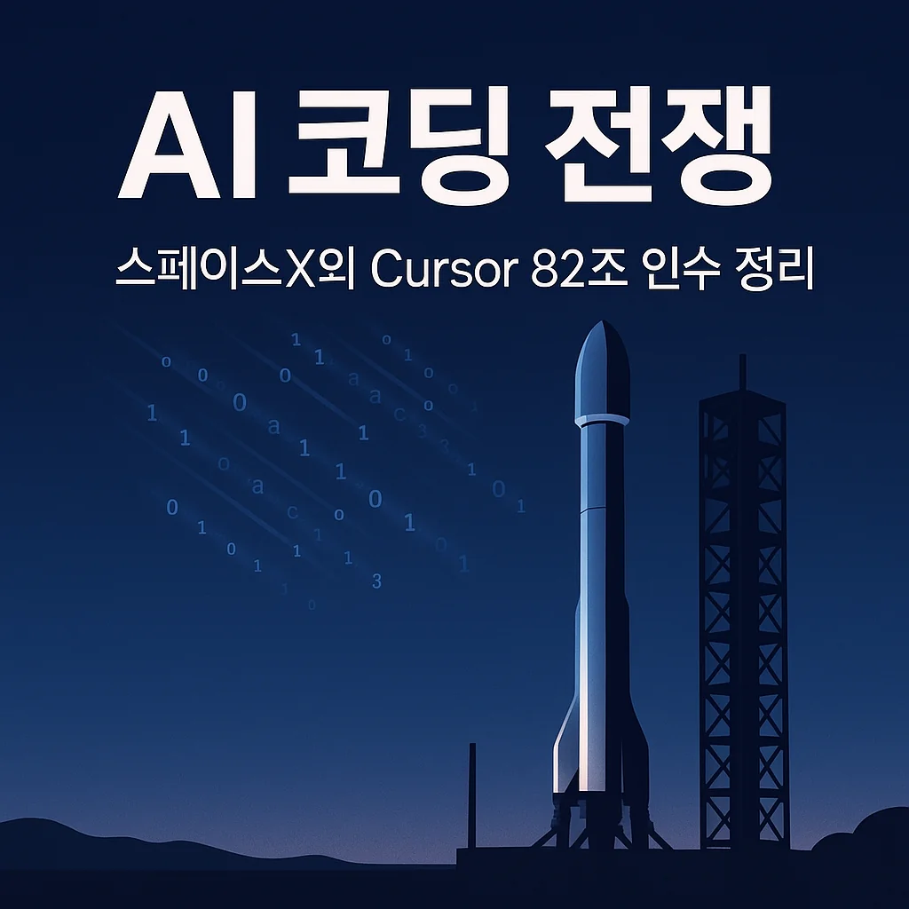 AI 코딩 전쟁 스페이스X의 Cursor 82조 인수 정리