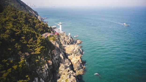 busan dadaepo coastline rocky cliff geological formation