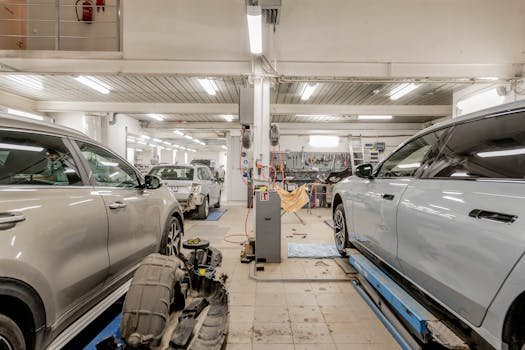 car service center mechanic electric vehicle repair