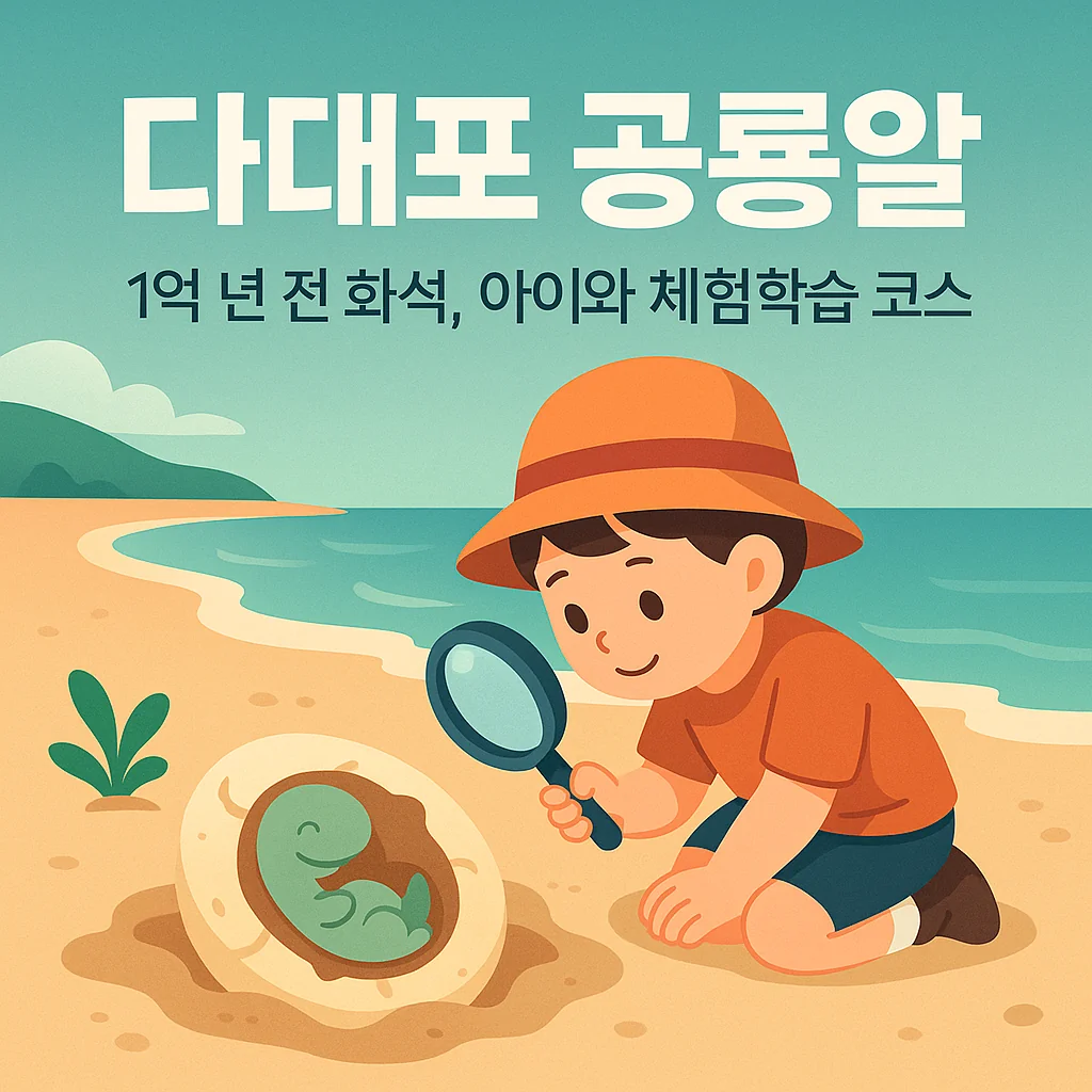 다대포 공룡알 화석 부산 아이와 체험학습 코스