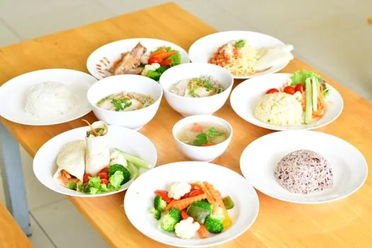 healthy balanced diet protein meal slow eating lifestyle