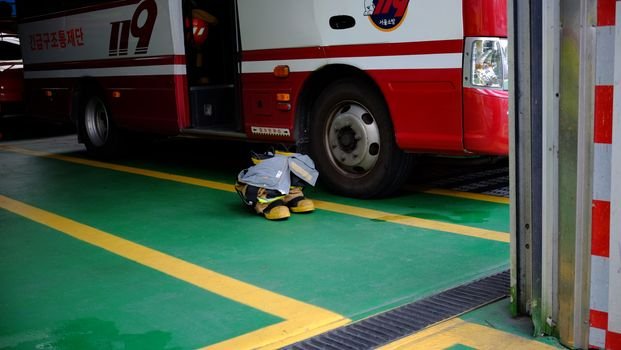 Korean military police firefighter uniform public servant heroes