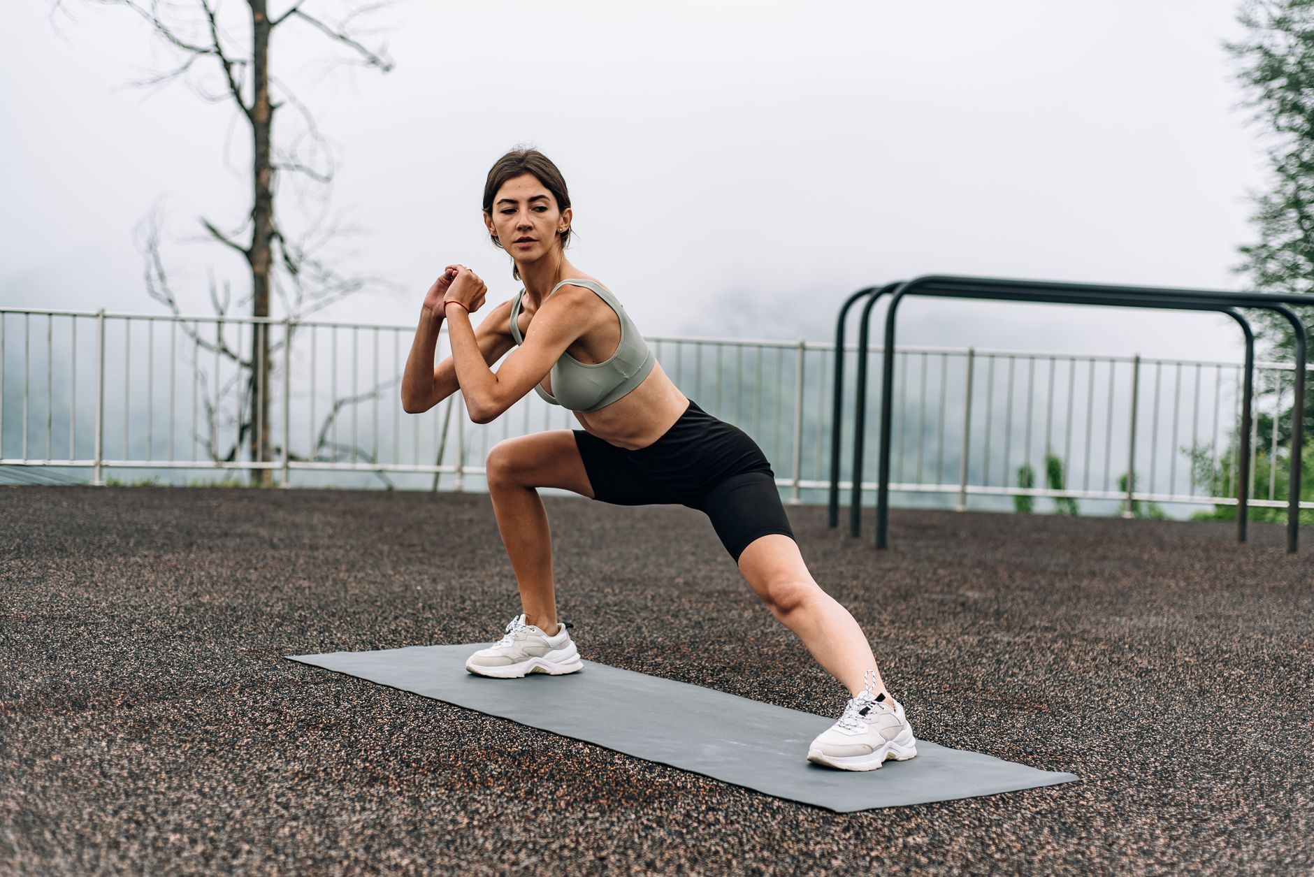 healthy lifestyle woman fitness morning routine