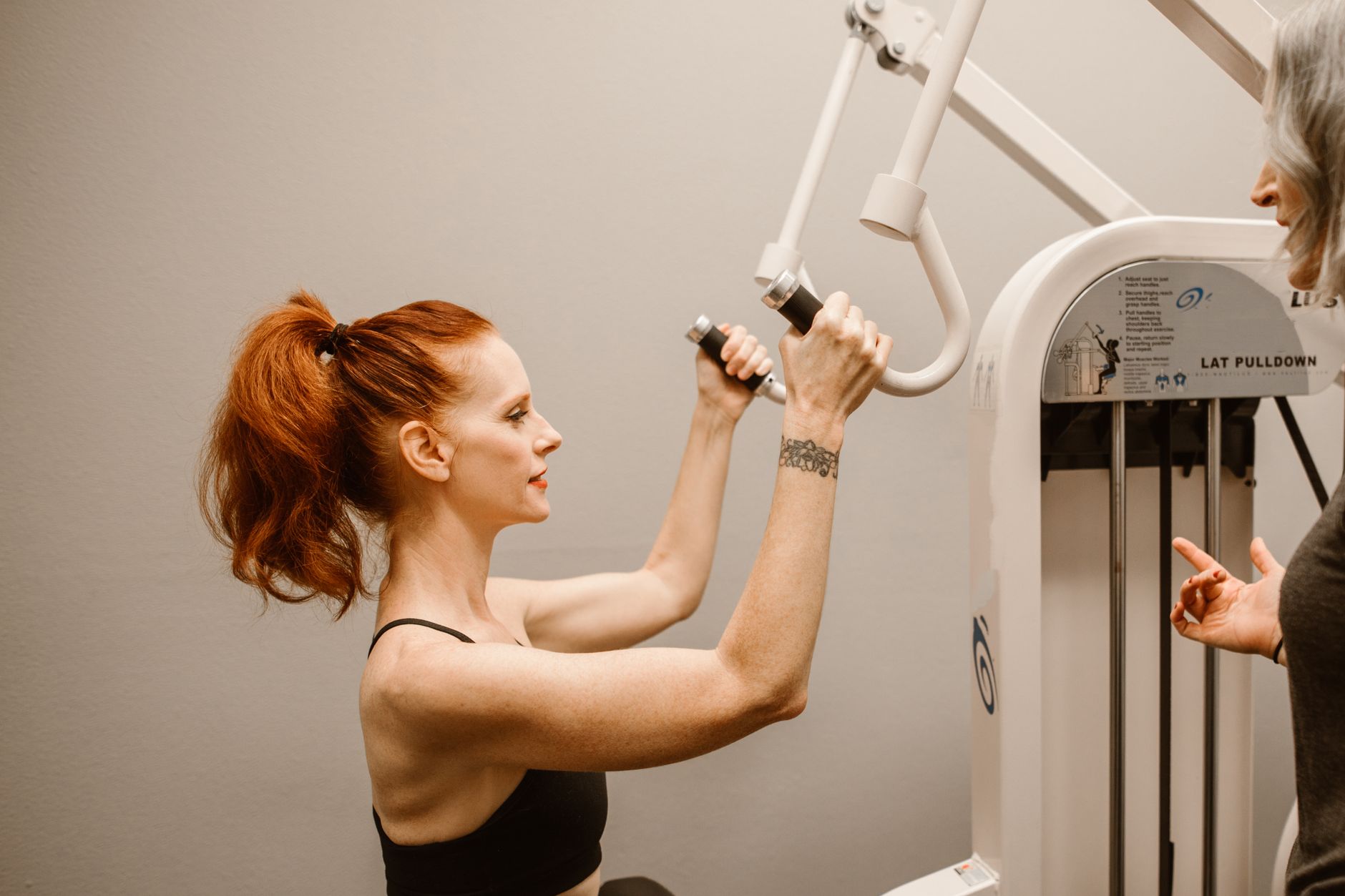 woman exercise fitness strength training gym