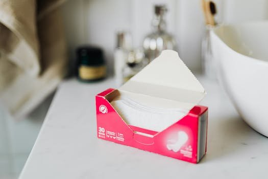 sanitary pad feminine hygiene product package