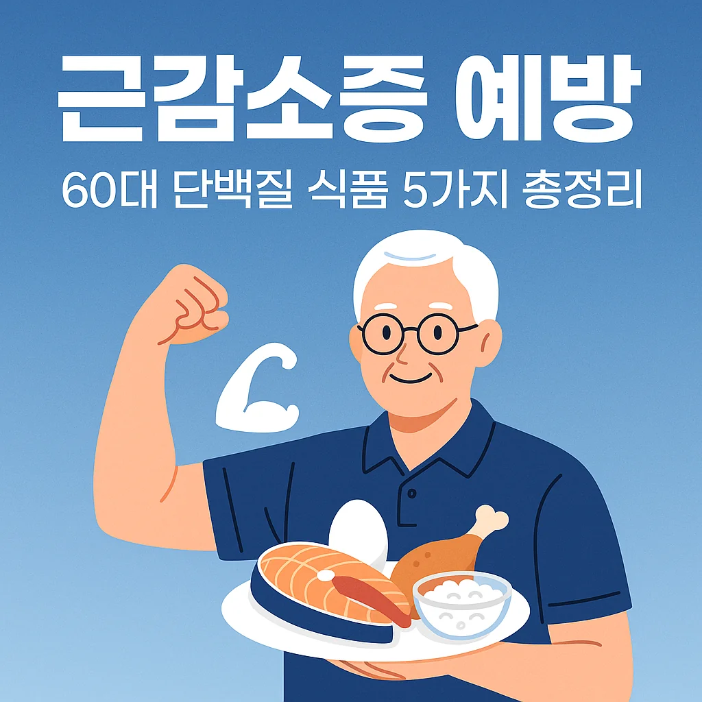 근감소증 예방 60대 단백질 식품 5가지 총정리