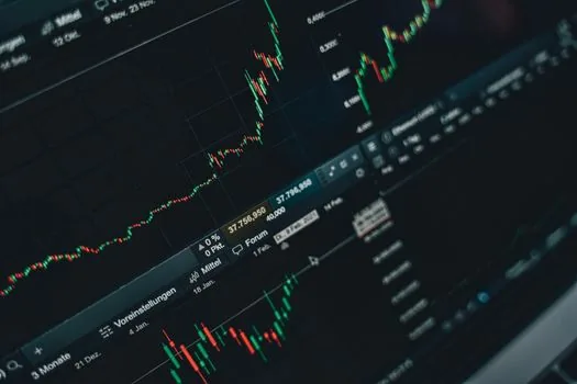 stock market investment chart financial growth technology