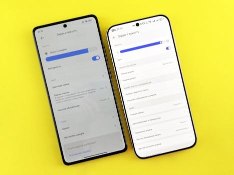 two foldable smartphones side by side comparison design
