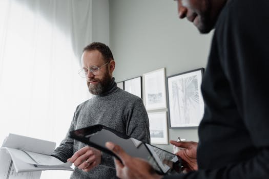two people comparing financial products bank savings account decision