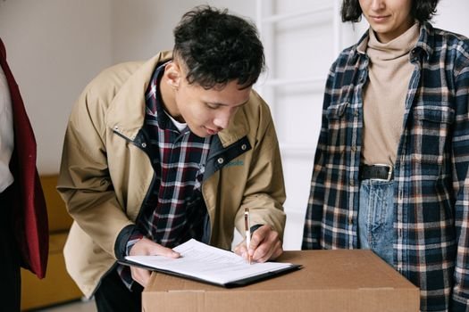 young adult checking eligibility criteria checklist document