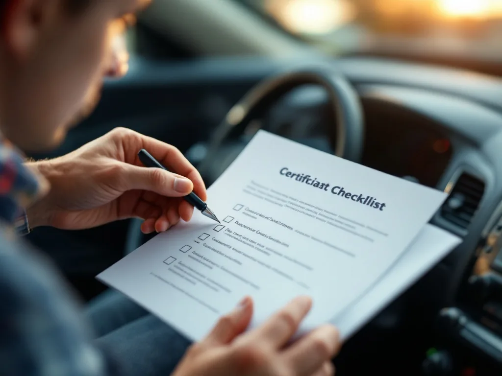 checklist for driver career certificate submission
