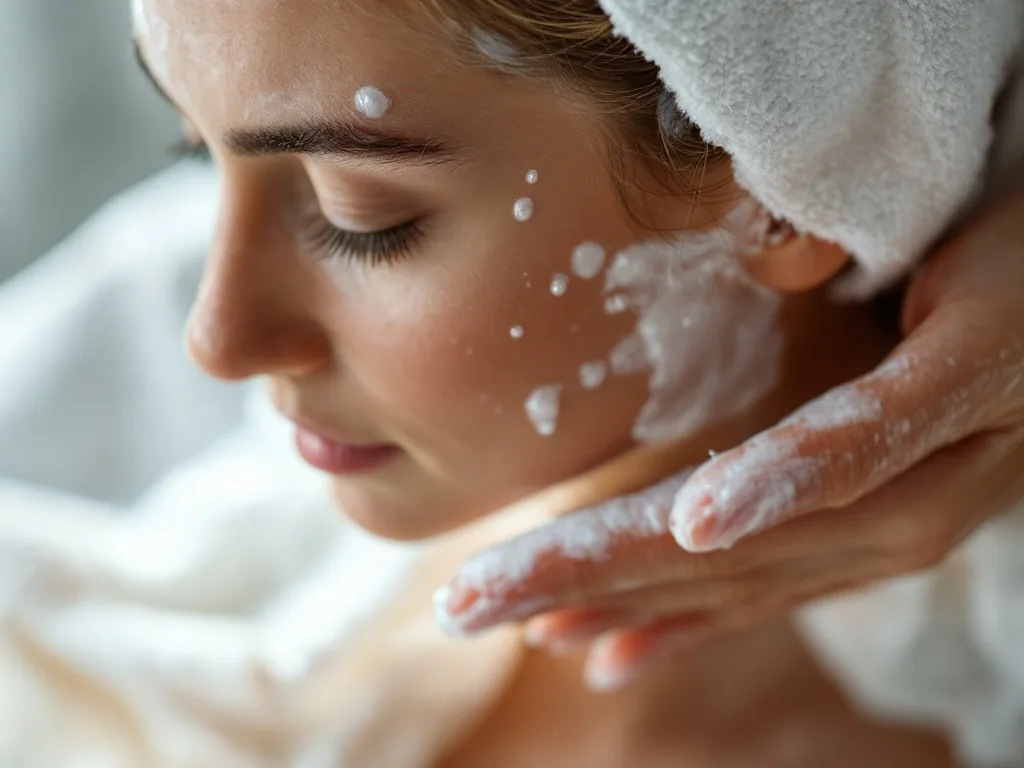 clean scalp hygiene routine with mild shampoo towel and dermatology checklist no closeup wound