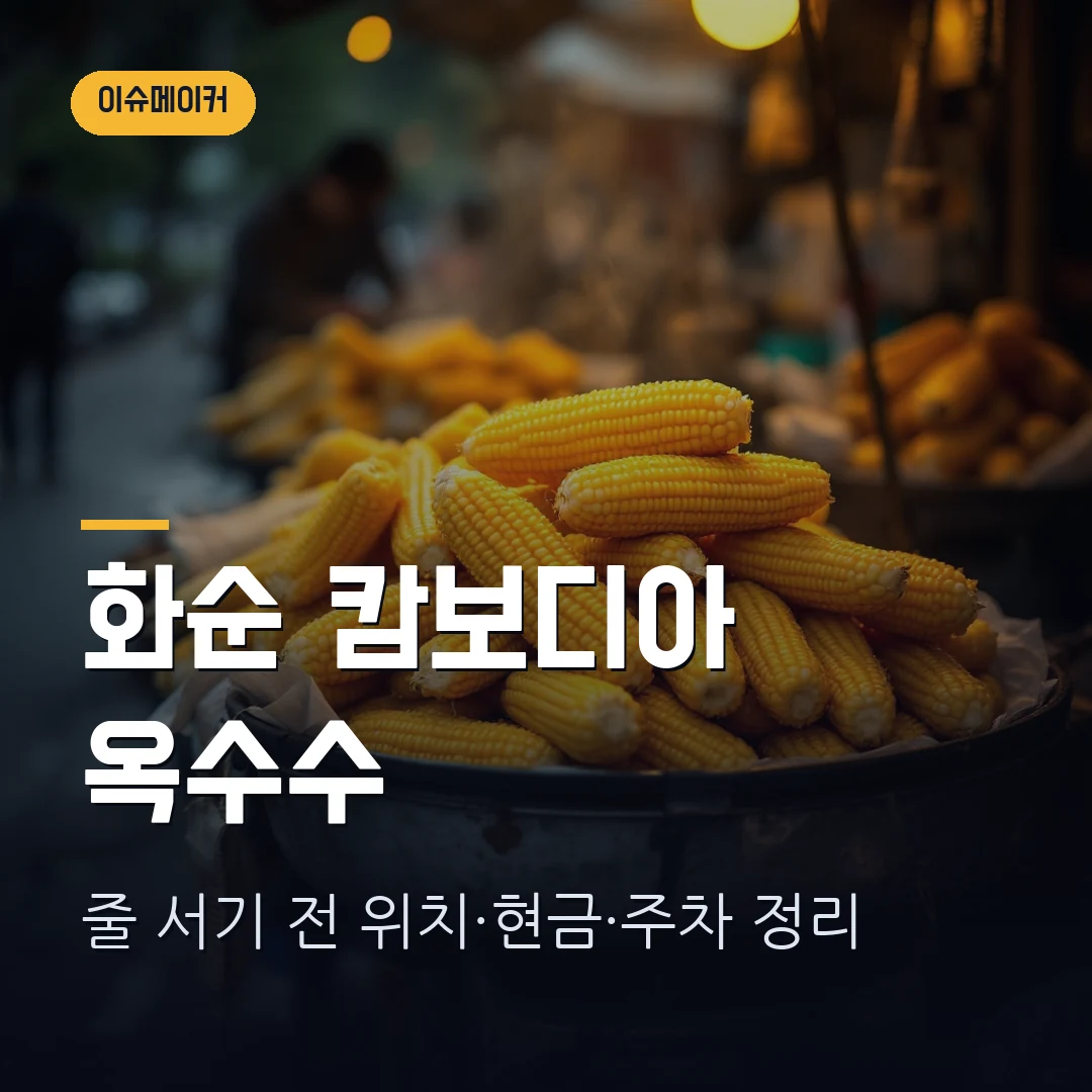 화순 캄보디아 아줌마 옥수수 썸네일