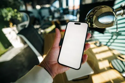 Korean smartphone showing account security settings and recovery phone update, bright clean background