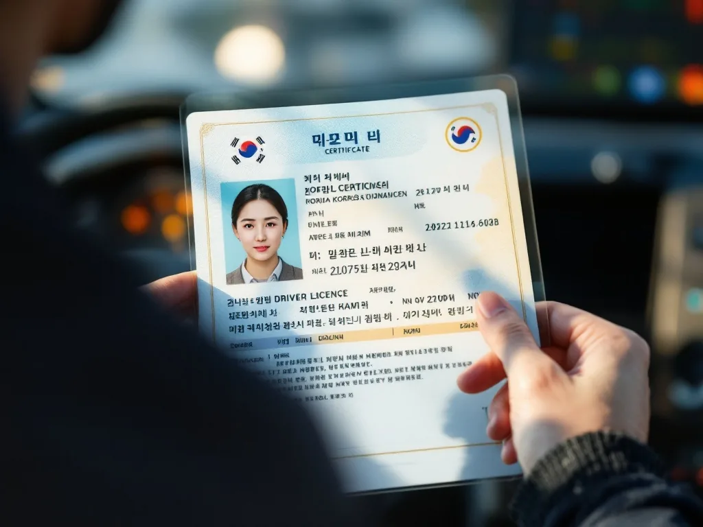 Korean driver license certificate online form