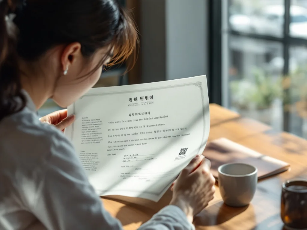 Korean government online certificate application