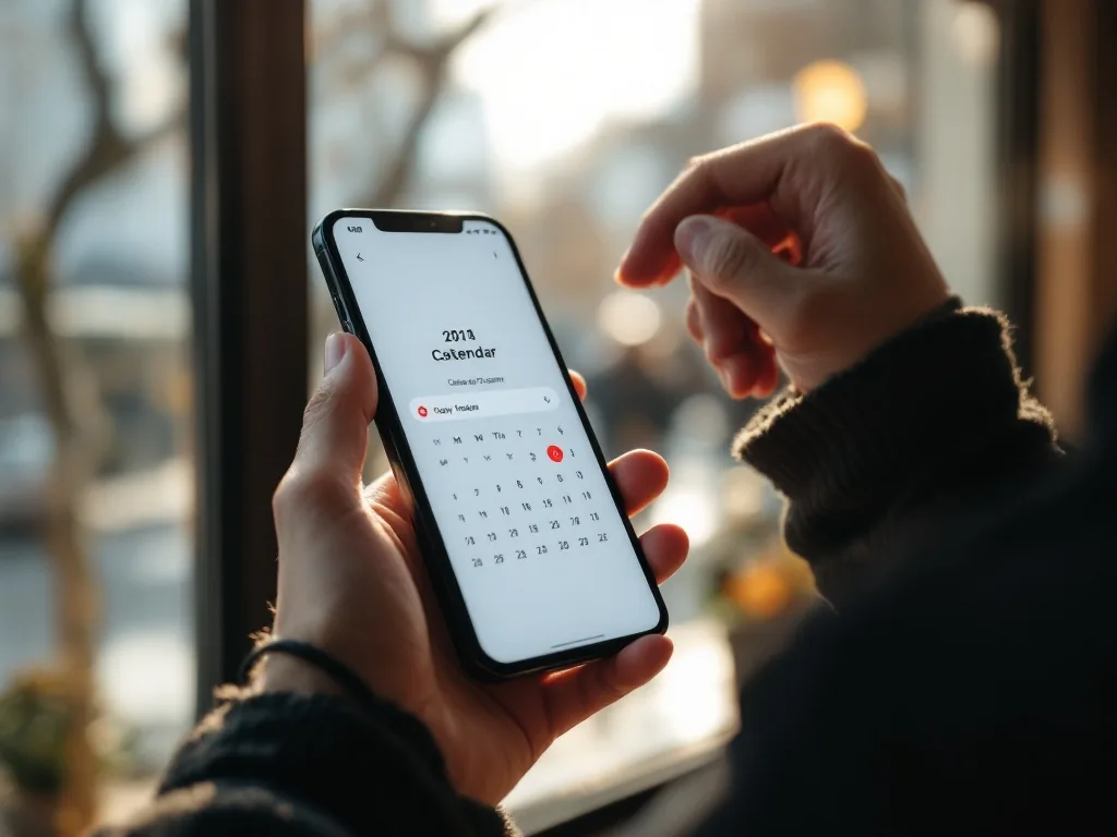 Korean smartphone notification calendar reminder