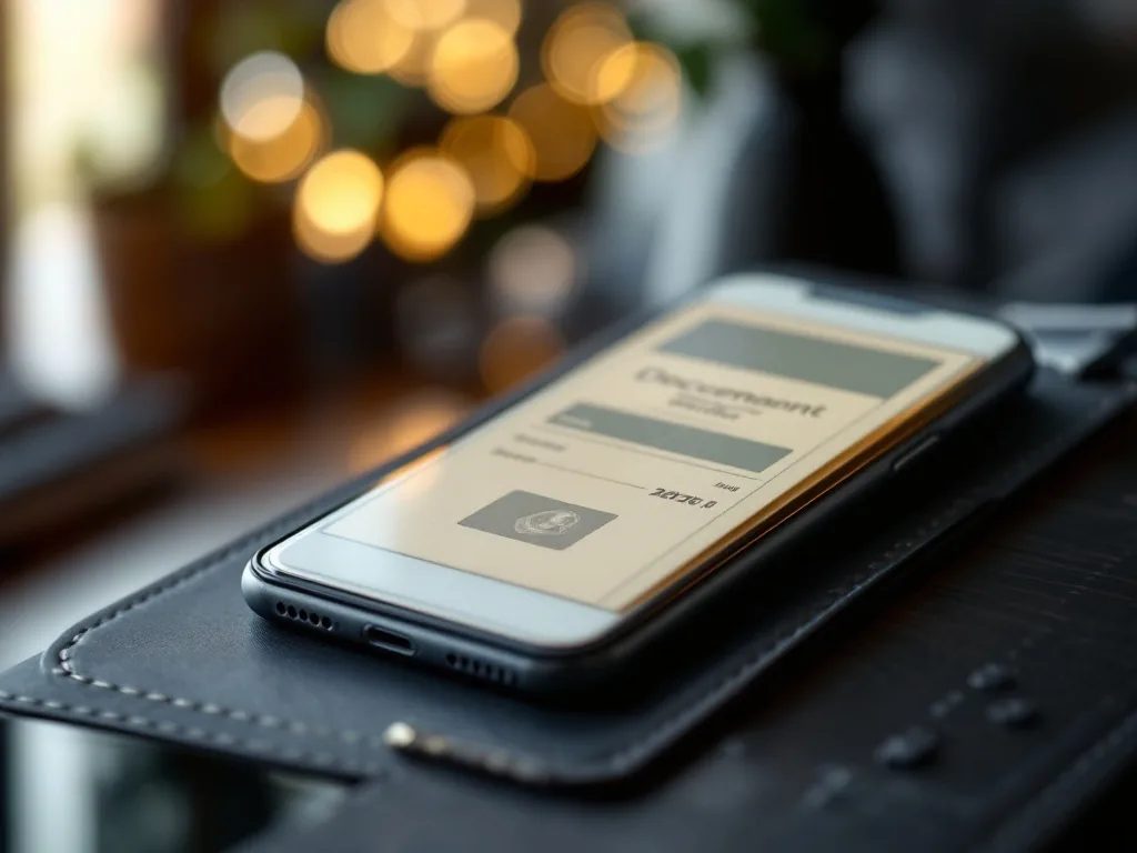 mobile electronic document wallet certificate