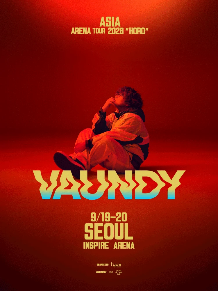 Vaundy ASIA ARENA TOUR 2026 HORO IN SEOUL 공식 포스터
