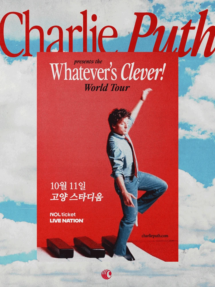 찰리 푸스 Whatever's Clever World Tour in Seoul 공식 포스터