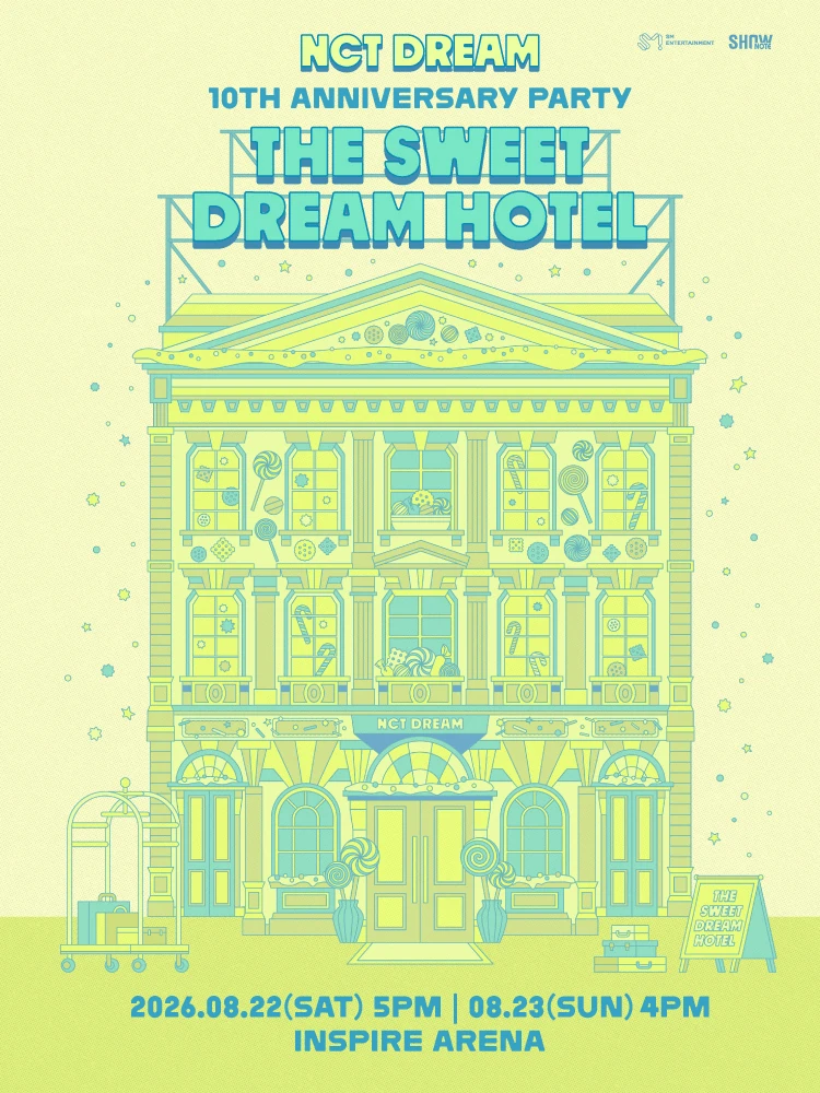 NCT DREAM 10TH ANNIVERSARY PARTY THE SWEET DREAM HOTEL 공식 포스터