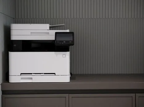 Korean office printer producing civil certificate with checklist for submission purpose and recipient organization