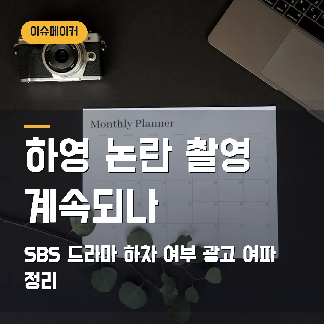 하영 논란 촬영 계속되나 SBS 드라마 하차 여부·광고 여파 정리