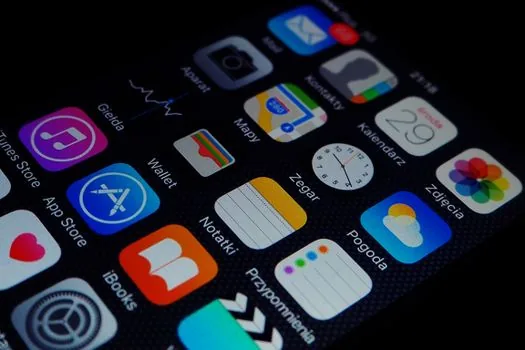 Korean adult checking smartphone location permission settings for government app beside resident registration documents at home, bright realistic photo, no logos or readable personal data