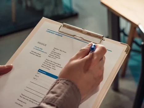 medical receipt documents and insurance app upload