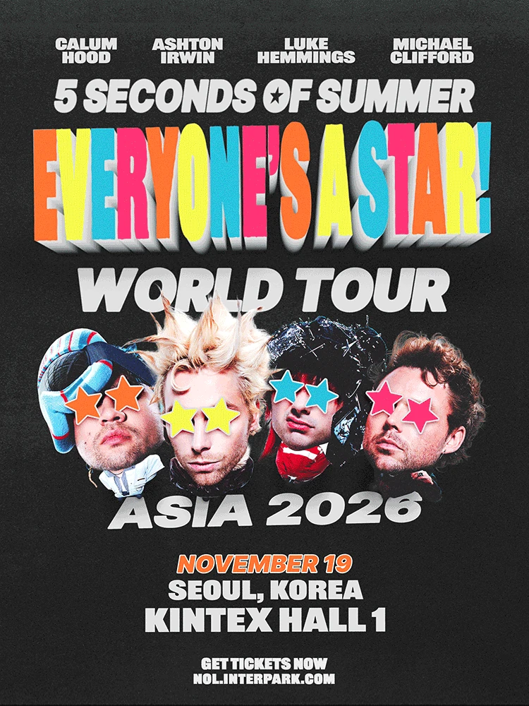 2026 5 Seconds Of Summer 내한공연 공식 포스터