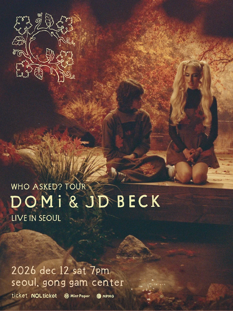 WHO ASKED？ TOUR DOMi ＆ JD BECK LIVE IN SEOUL 공식 포스터