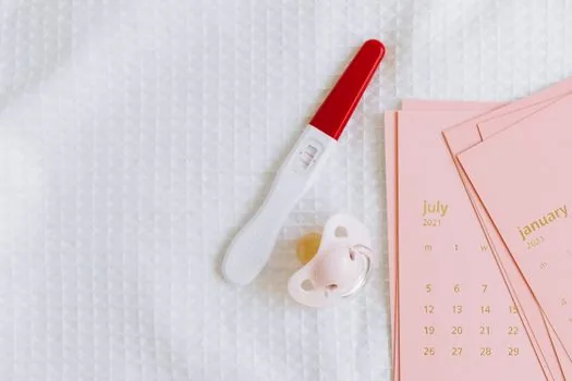 calendar marked postpartum care start date with newborn items and voucher notice | 산모신생아 건강관리 바우처 사용기한과 서비스 시작일 확인 장면