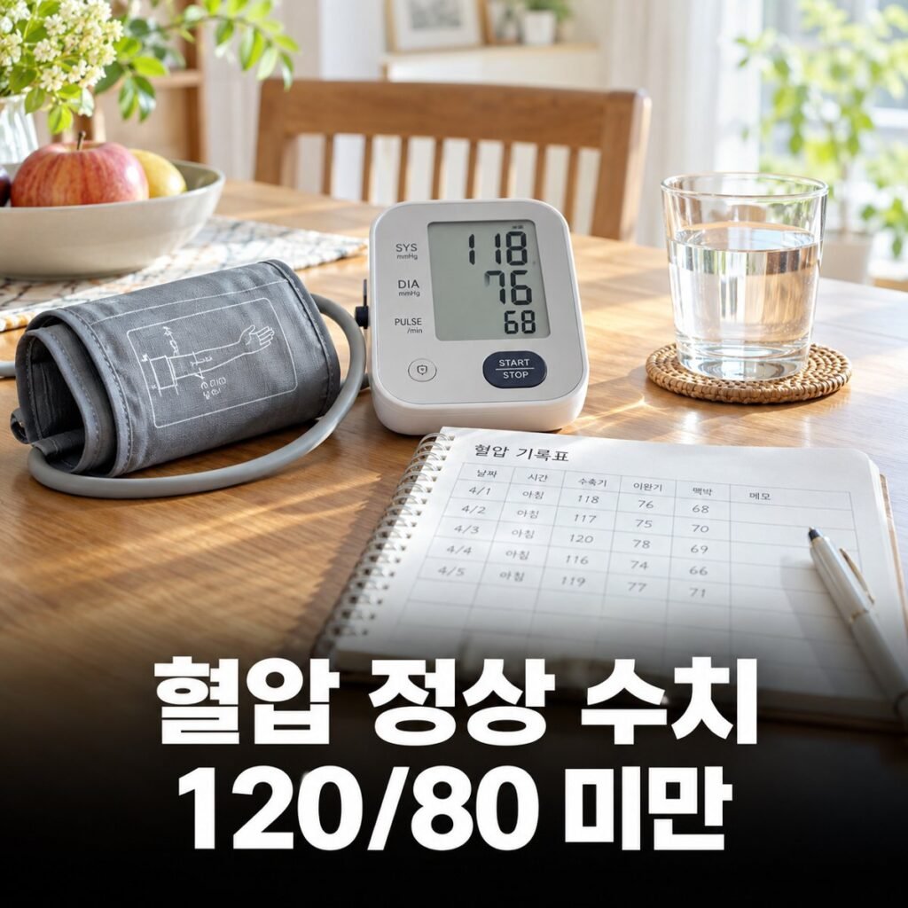 혈압 정상 수치 120/80 미만, 135/85부터는 집에서도 고혈압 — 단계별 기준과 측정법